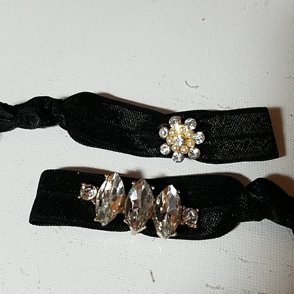 Fancy Clear Stone 3" Hair Keepers Ponies Elastic - Picture 1 of 1